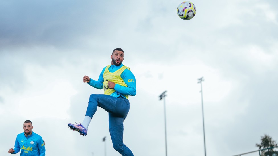 UP AND AT 'EM: Kyle Walker takes to the CFA skies.