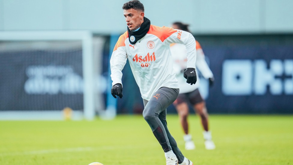 ON THE MOVE : Matheus Nunes on the training pitch