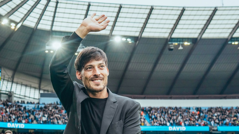 EL MAGO'S RETURN : David Silva came back to the Etihad for May's meeting with Wolves