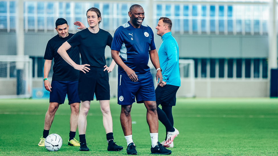 THE GOAT : Shaun Goater prepares for the next drill