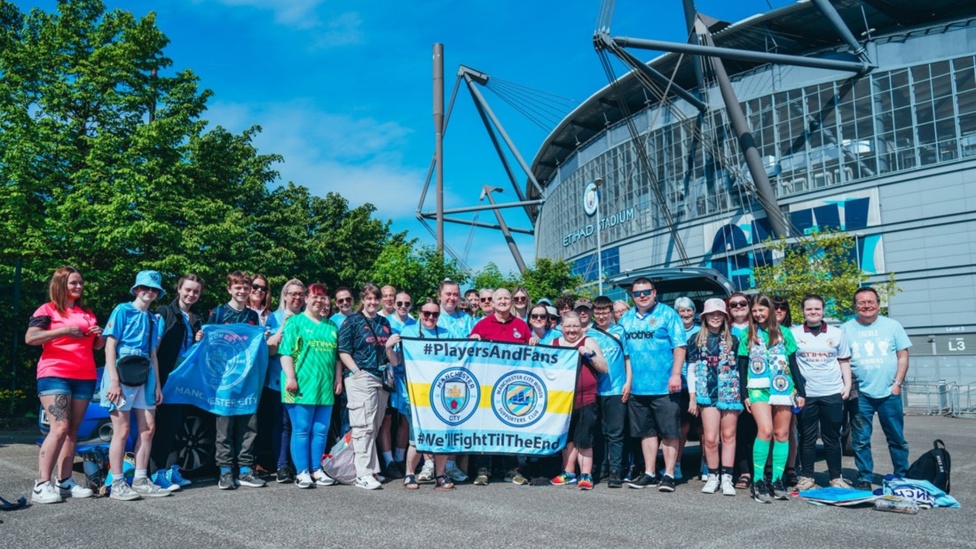 FINAL DAY: Supporters gather at the Etihad