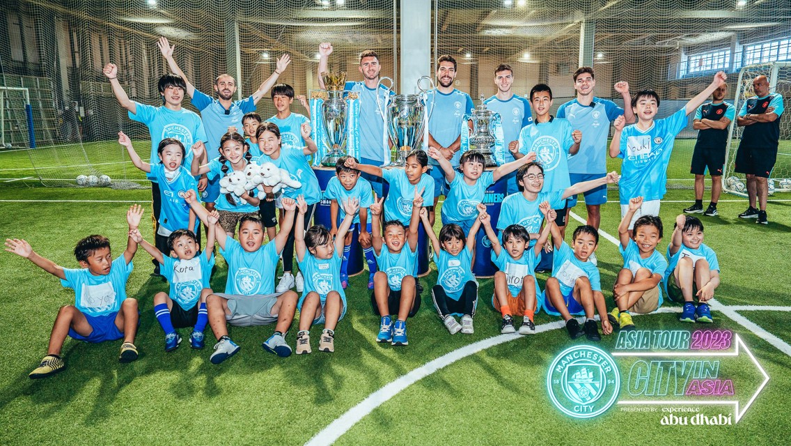 Five City players visit children’s cancer charity in Tokyo