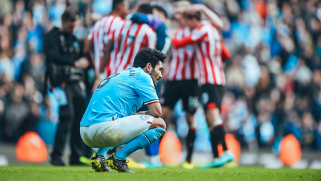 BLOW: Gundogan reacts after the defeat.