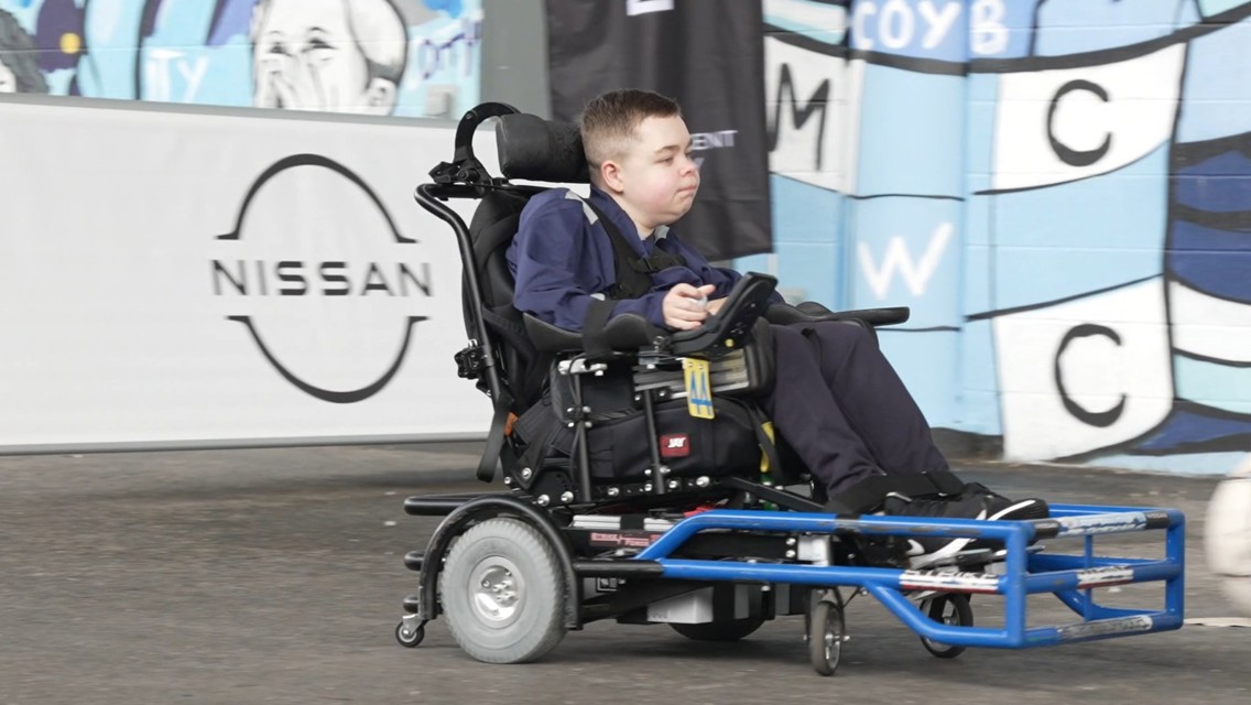 Try Powerchair Football at the Etihad on Sunday!