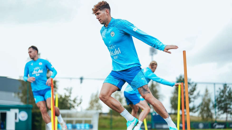 WORKING OUT : John Stones