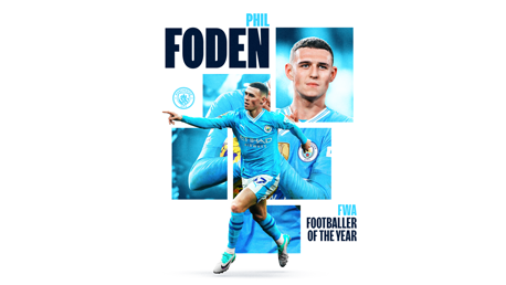 Foden secures FWA Men's Footballer of the Year award