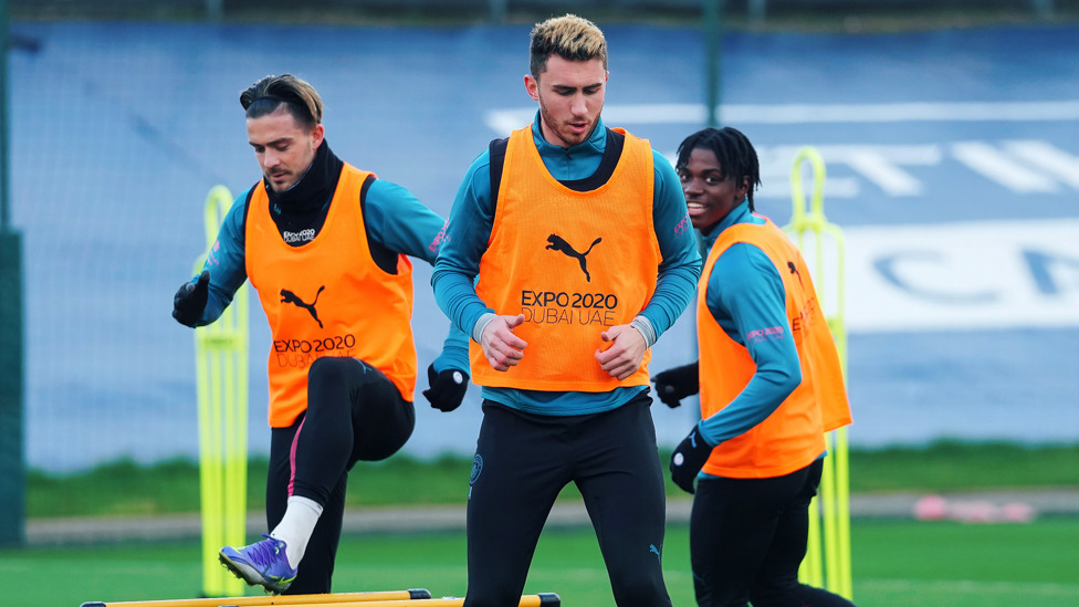 Jack Grealish, Laporte and Romeo Lavia 