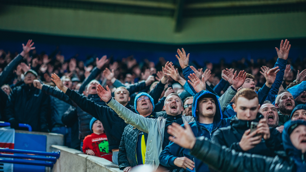 LOUD AND PROUD : Superb away support as always!