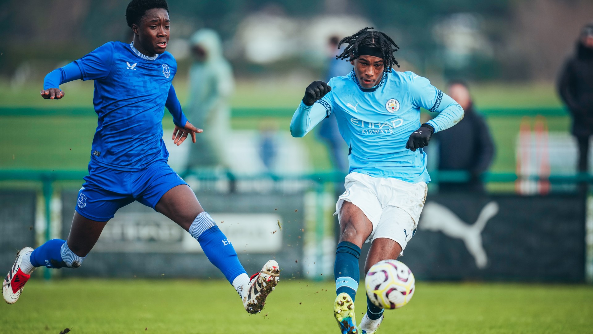 BAGGING A BRACE : Reigan Heskey's second goal caught by our club photographer.