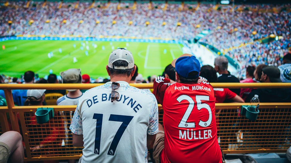 Bayern vs. Manchester City in front of 78,128 fans at Lambeau Field