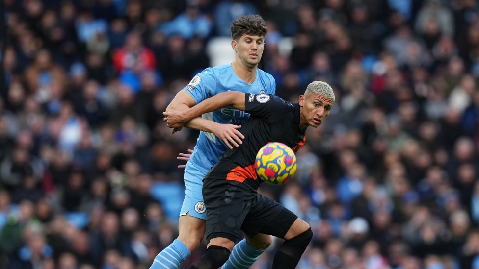 TENSE OPENING : Stones challenges for the ball as we look for an opener