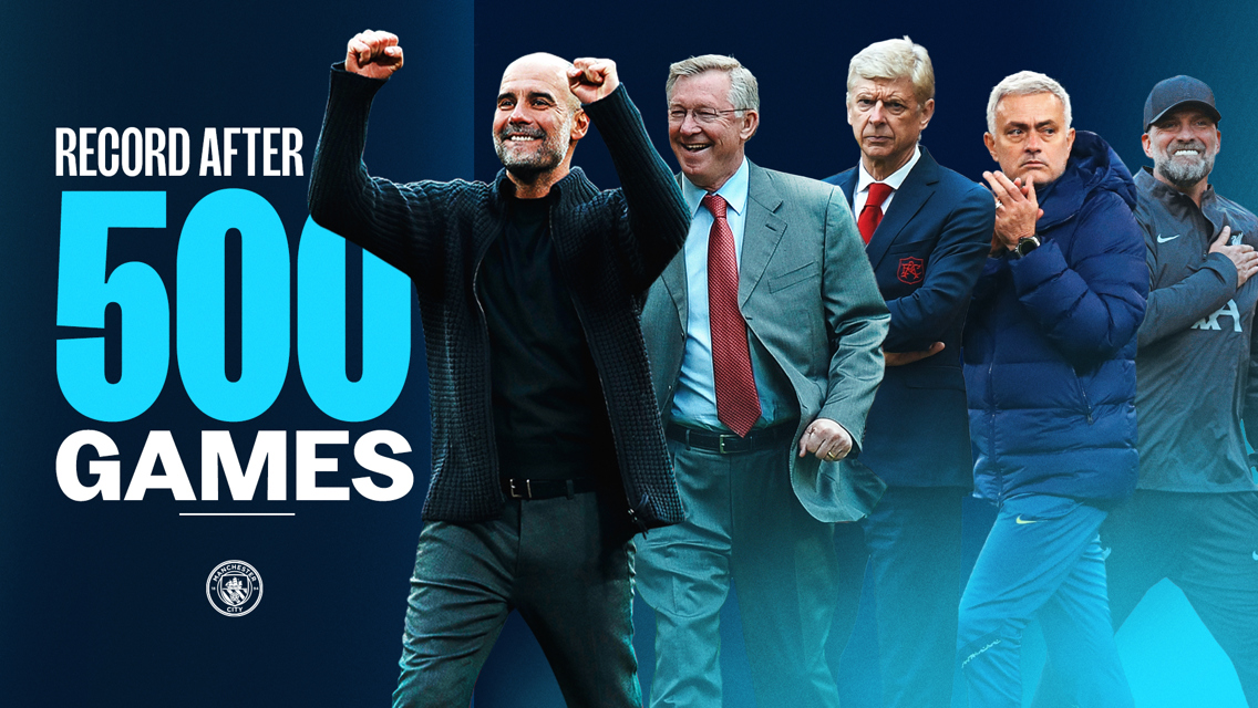 How Guardiola's record in English football compares to other modern greats