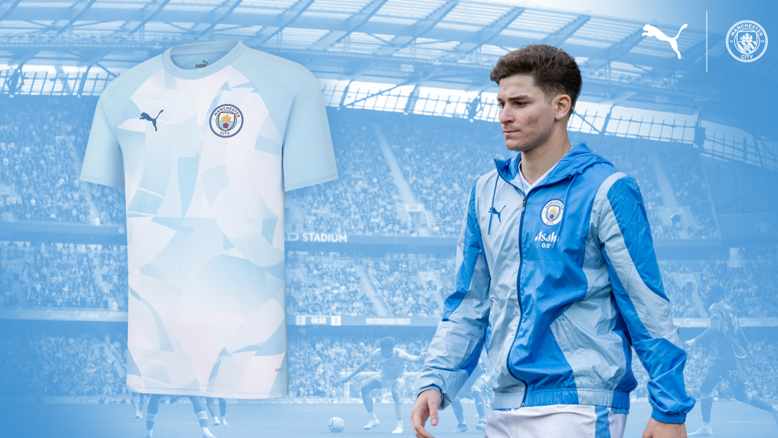 Man City’s new PUMA pre-match range is now available! 