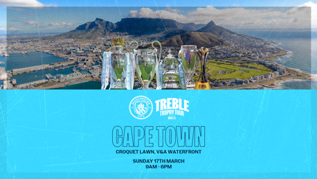 Treble Trophy Tour to visit Cape Town