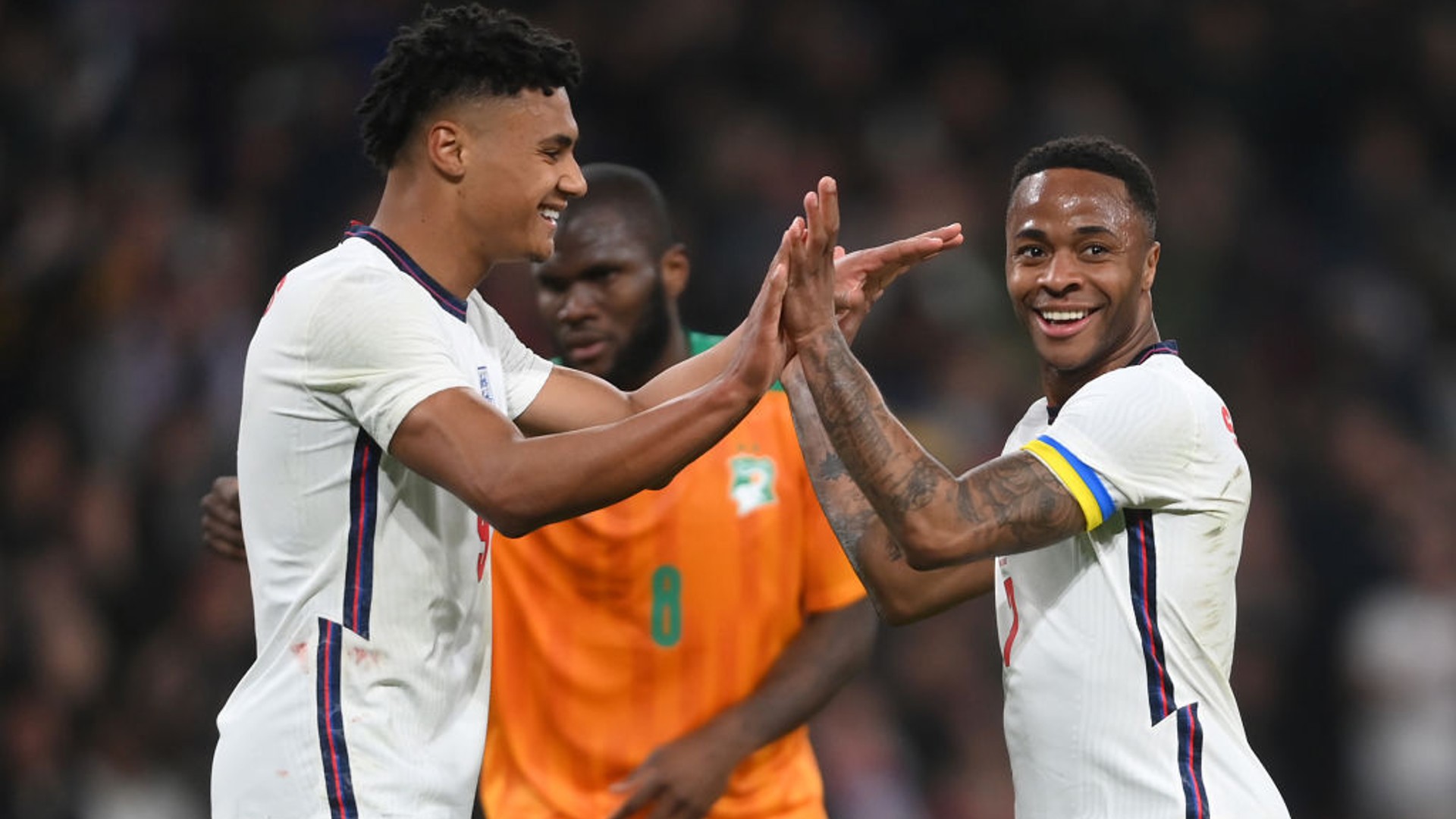  Skipper Sterling strikes as England cruise past Ivory Coast