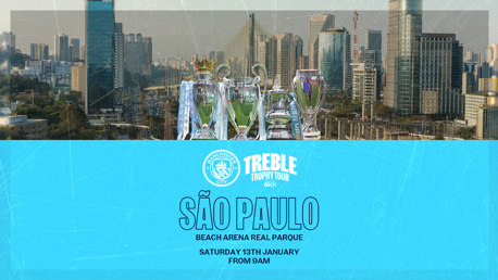 Treble Trophy Tour heads to Sao Paulo