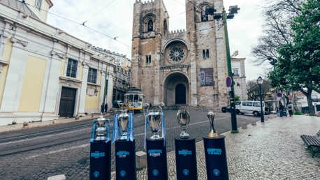 Treble Trophy Tour in Lisbon, Portugal