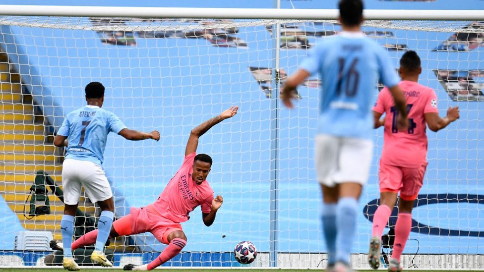 LIGHTNING START: Raheem Sterling taps home the opener inside 9 minutes