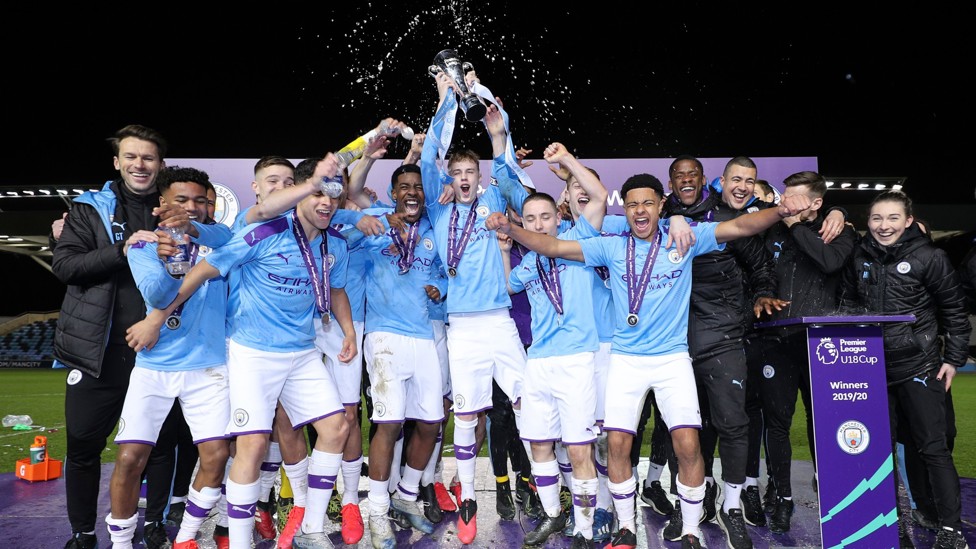 SILVERWARE : Under Taylor’s guidance, City claimed back-to-back Under-18 Premier League Cups