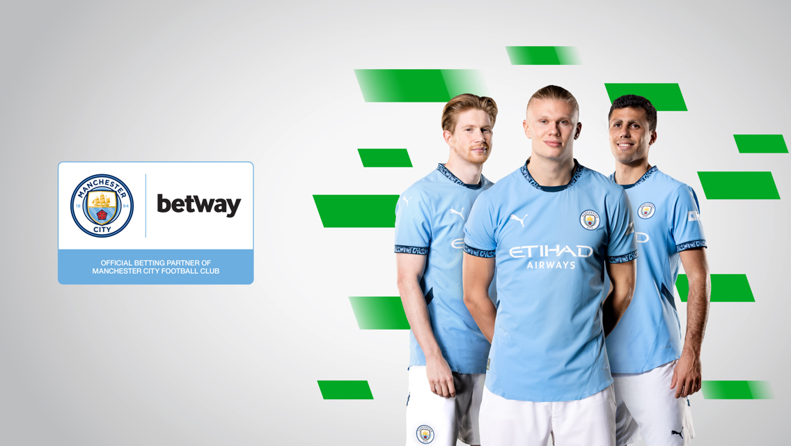 Manchester City anuncia parceria com a Betway, de propriedade do Super Group
