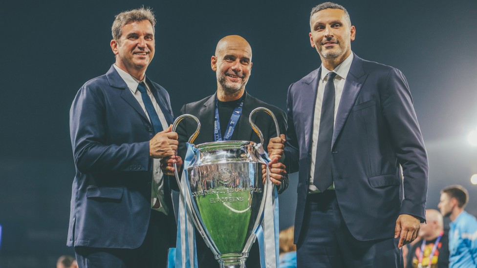 TREBLE : Guardiola guides us to our maiden Champions League triumph after a 1-0 final victory over Inter. 