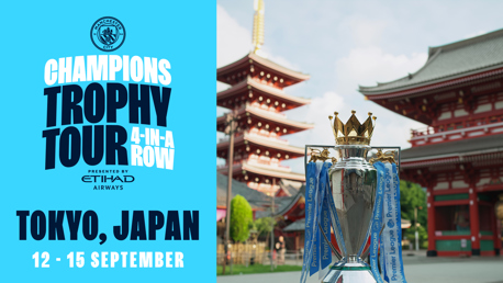 City's 4-In-A-Row Trophy Tour is heading to Tokyo! 