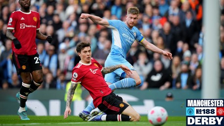 Kevin De Bruyne's Manchester derby stats so far