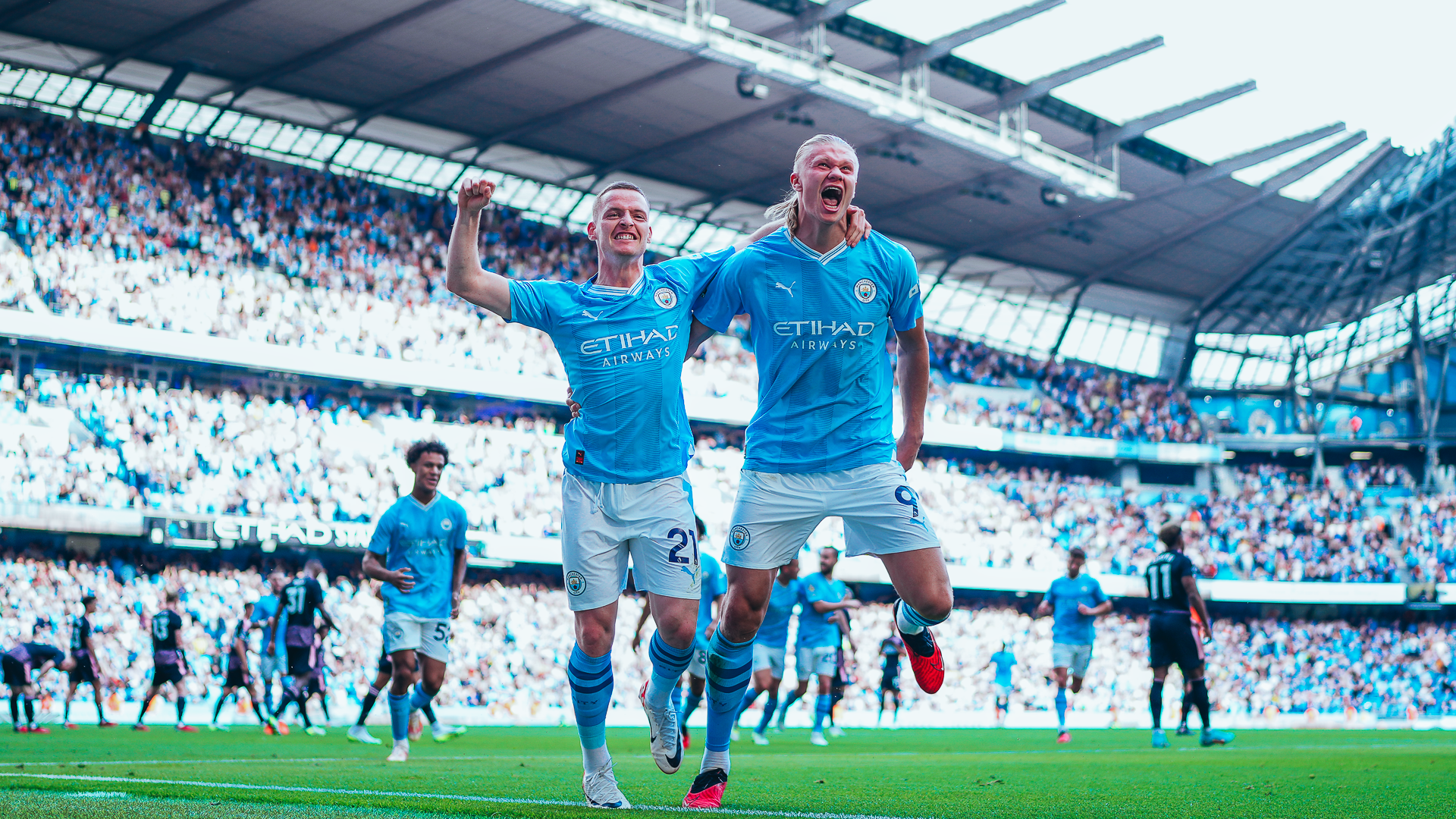 Manchester City 5-1 Fulham: Erling Haaland fires second-half hat-trick as  Citizens remain perfect with convincing win - Eurosport