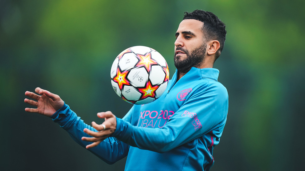 ON THE BALL: Riyad Mahrez in control... as per usual!