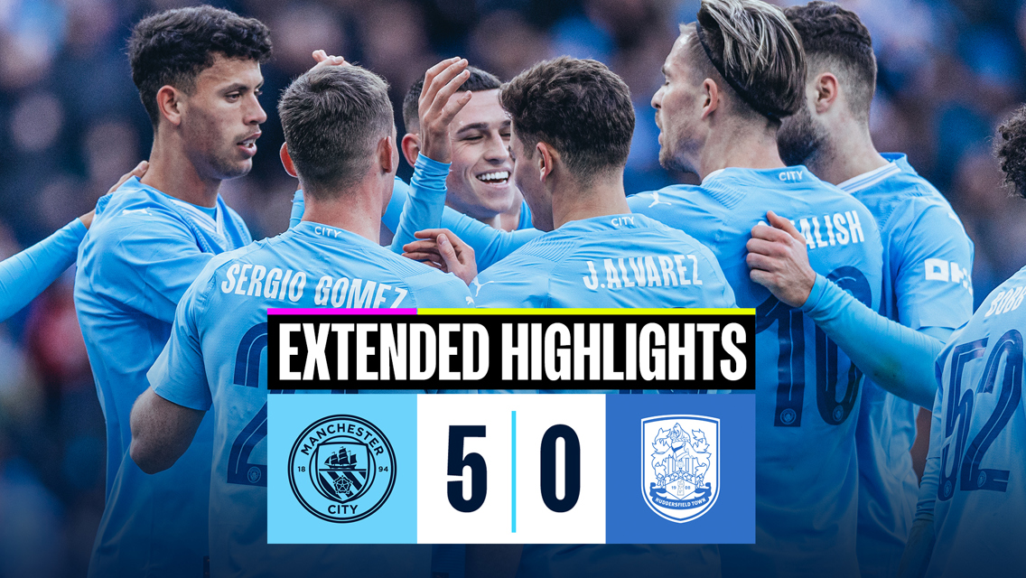 City 5-0 Huddersfield Town: Extended highlights