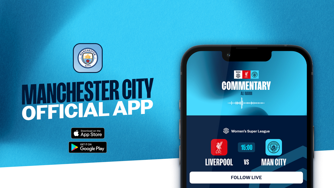 How to follow Liverpool v City on our official app