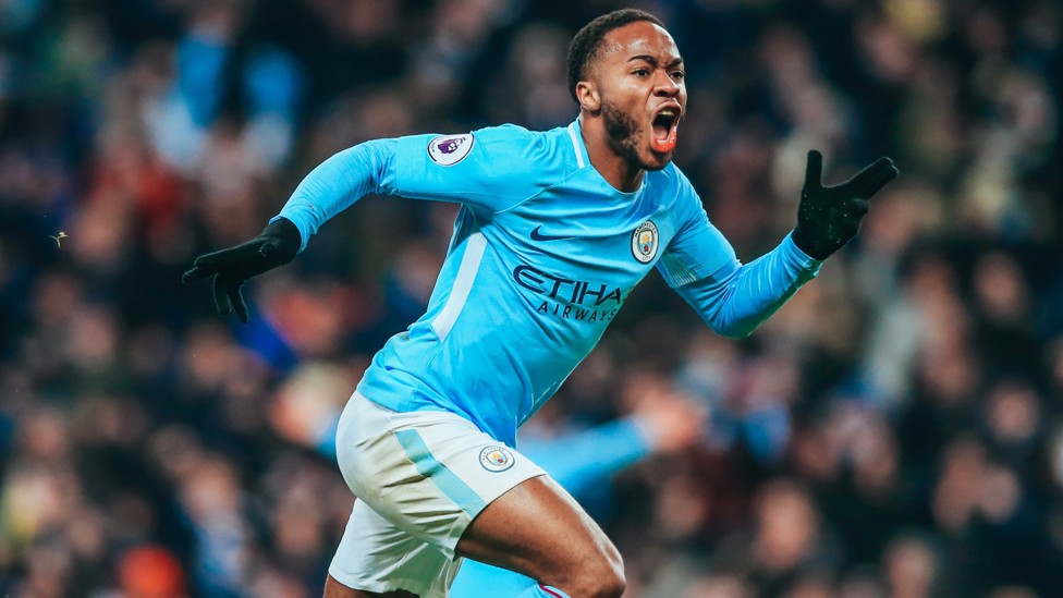 STERLING STUNNER : Raheem Sterling scores a sumptuous - and vital - last minute winner against Southampton in 2017 