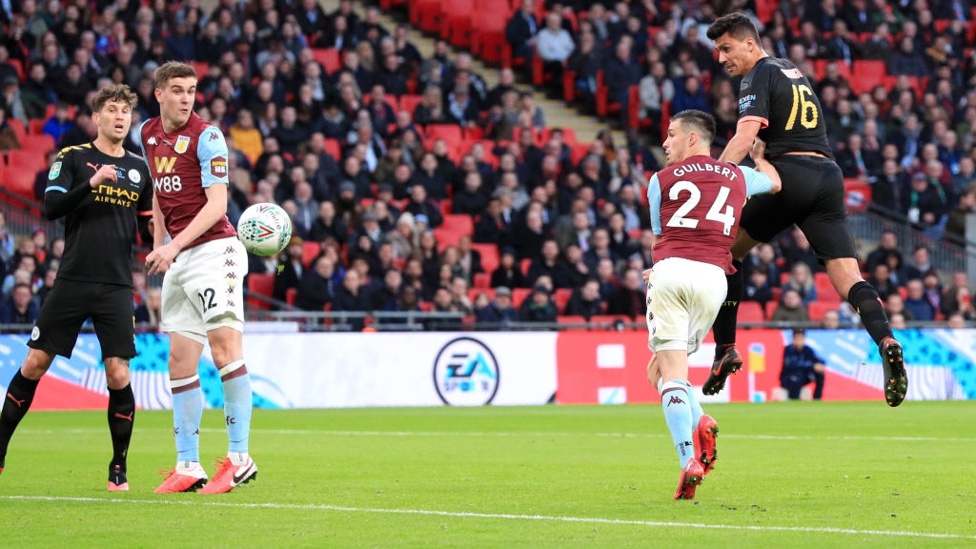 QUICK DOUBLE : Rodri heads in our second goal from Gundogan's corner ten minutes later.