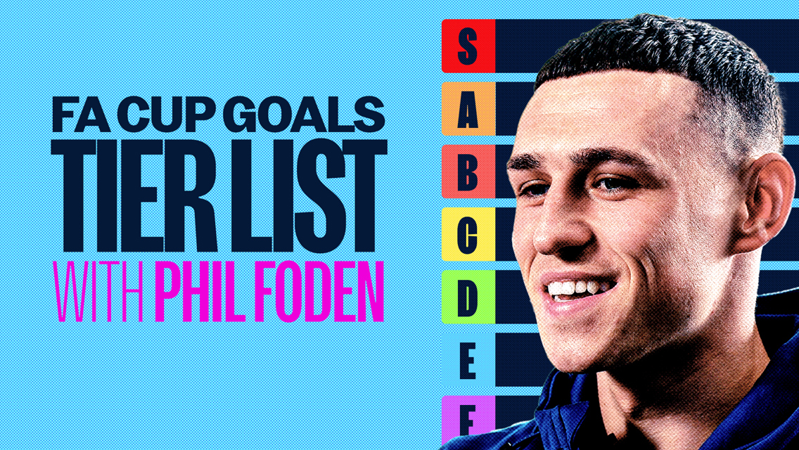 Phil Foden’s FA Cup tier list on road to Wembley