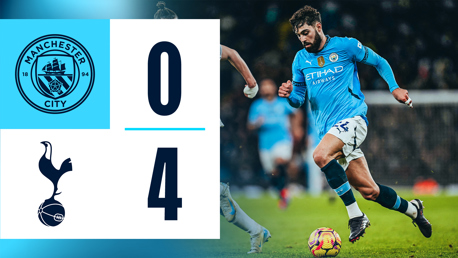 Brief highlights: City 0-4 Tottenham