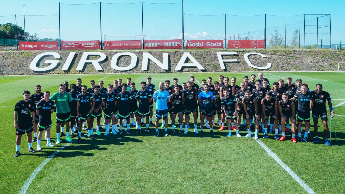 City train alongside Girona ahead of Barcelona charity match