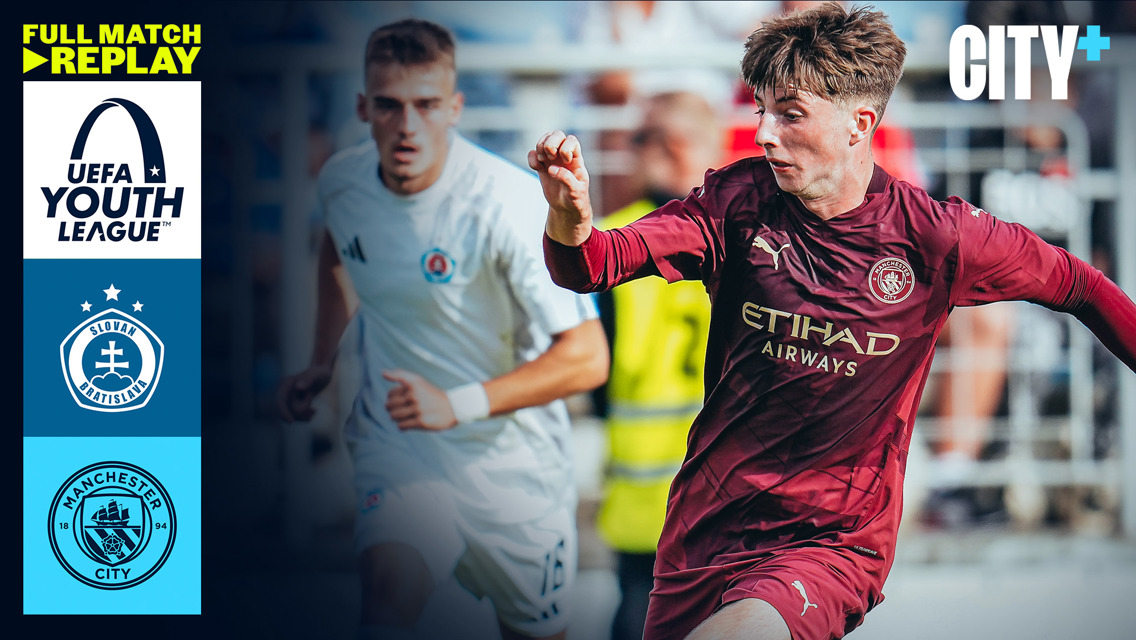 UEFA Youth League full-match replay: Slovan Bratislava v City