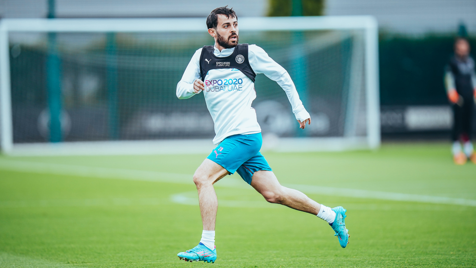 RUNNING MAN: Bernardo Silva was a bundle of energy as always