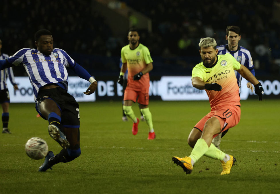 THE OPENER: Aguero fires in to give us the lead. 