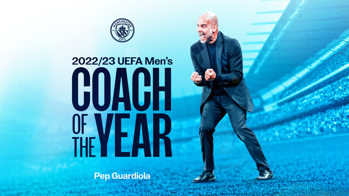 Guardiola wins UEFA Men’s Coach of the Year award