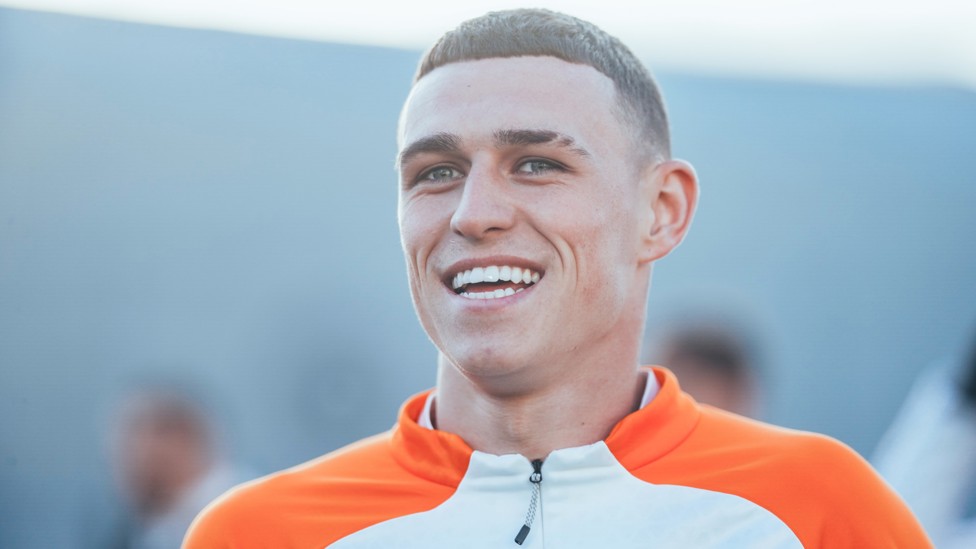 READY TO GO : Phil Foden prepares for Burnley