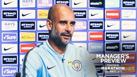 PREVIEW: Pep addresses the media ahead of City's game against Cardiff.