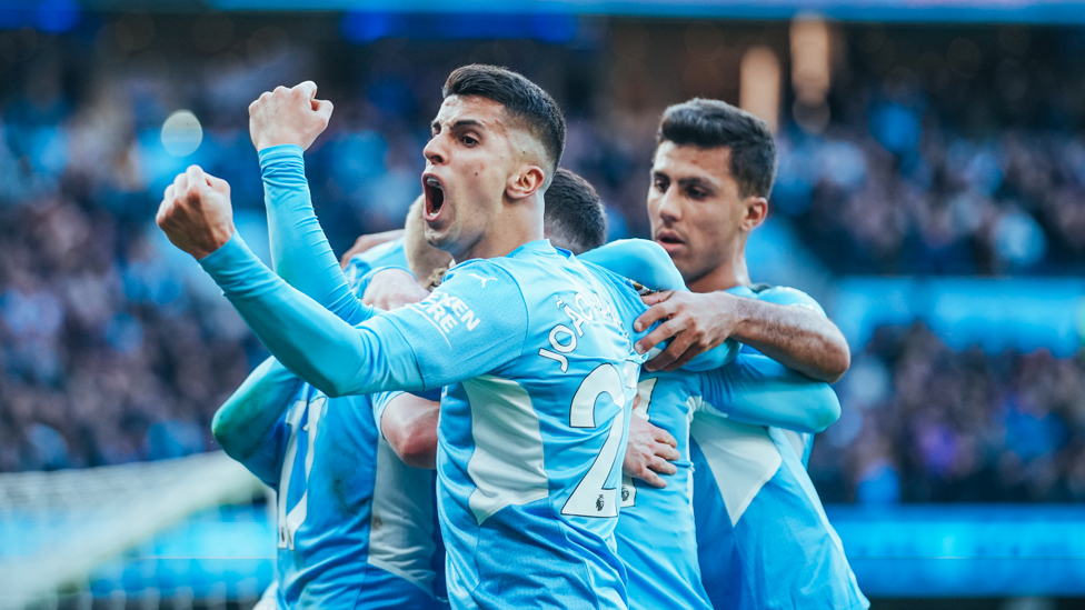 RHAPSODY IN BLUE: Joao Cancelo's expression says it all