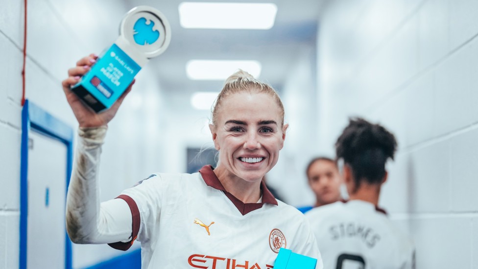 PLAYER OF THE MATCH : Alex Greenwood leading by example once again!