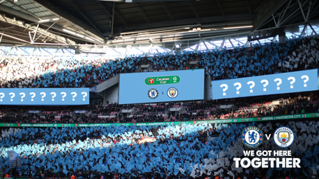 CARABAO CUP: We gave Cityzens two opportunities to help inspire the players and fans against Chelsea. 