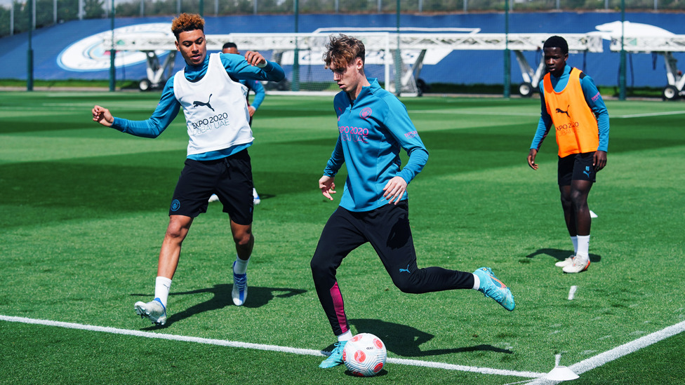 FORWARD MARCH: Cole Palmer goes through his paces