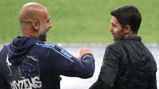 BEST OF RIVALS: Pep Guardiola and Arsenal counterpart Mikel Arteta