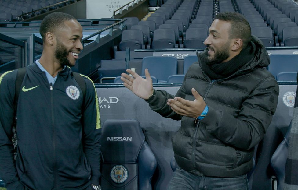 SURPRISE PRIZE : Shaheen from the UAE was thrilled to meet Raheem Sterling after the recent Bournemouth game