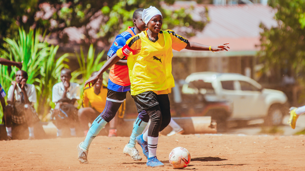 FOOTBALL FOR GOOD : Project participants enjoyed taking part in the football tournament to round off an exciting week.