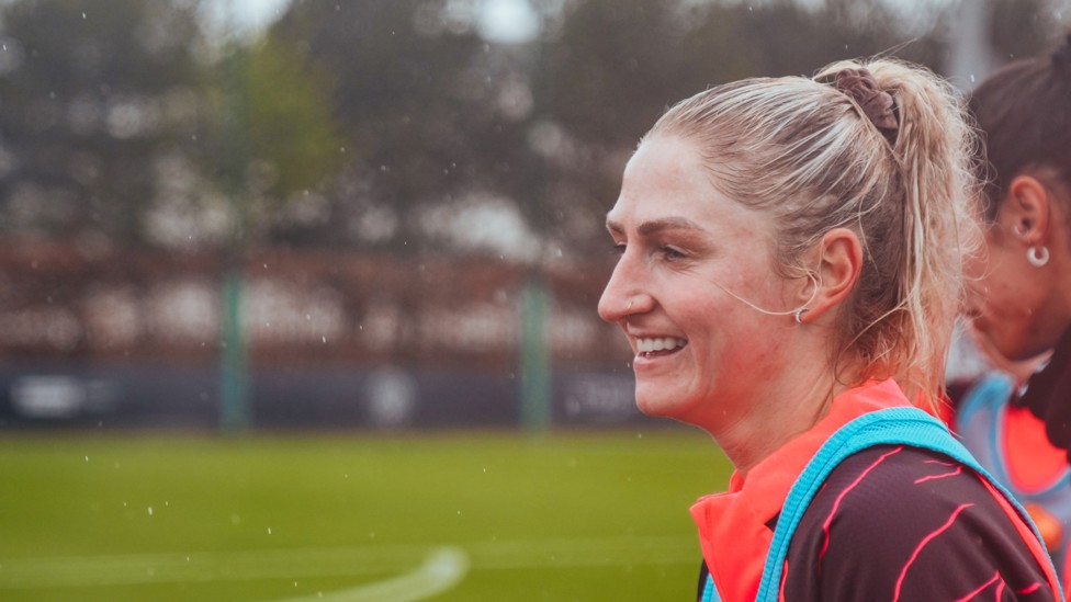 MIDFIELD MARVEL : Laura Coombs cracks a smile